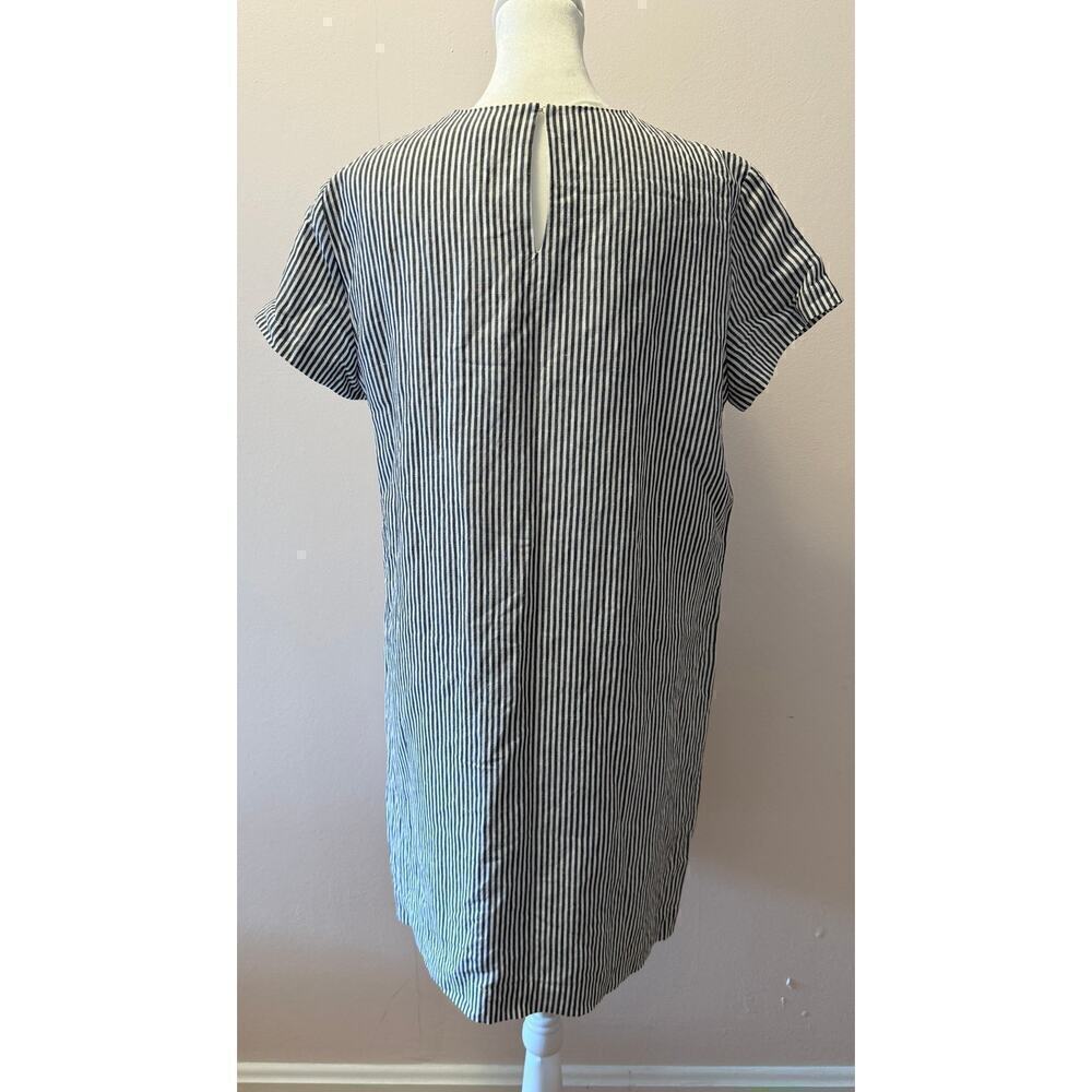 NWT Jenni Kayne Linen Striped Shortsleeve T-Shirt Shift Dress Size S - Picture 4 of 6